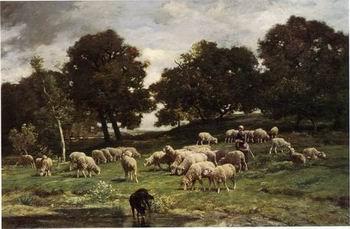 unknow artist Sheep 156 France oil painting art